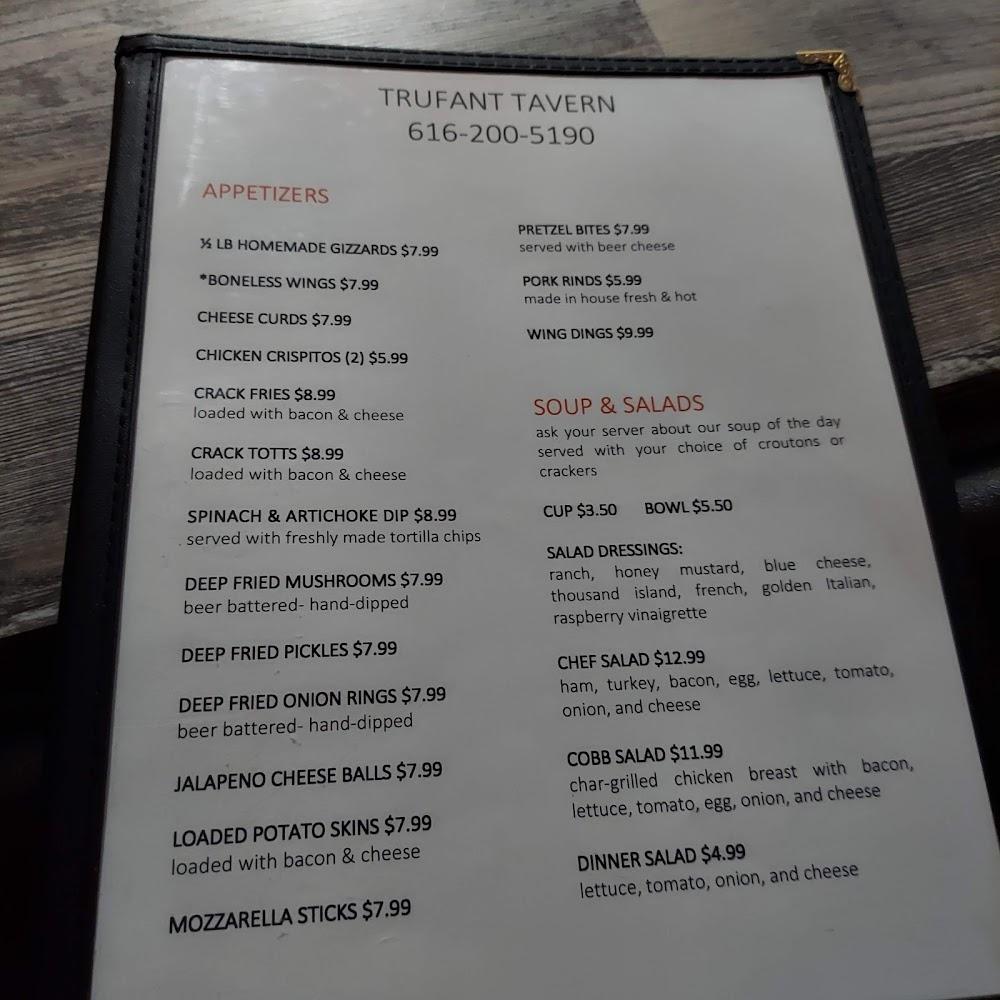 Trufant Tavern Menu image 1